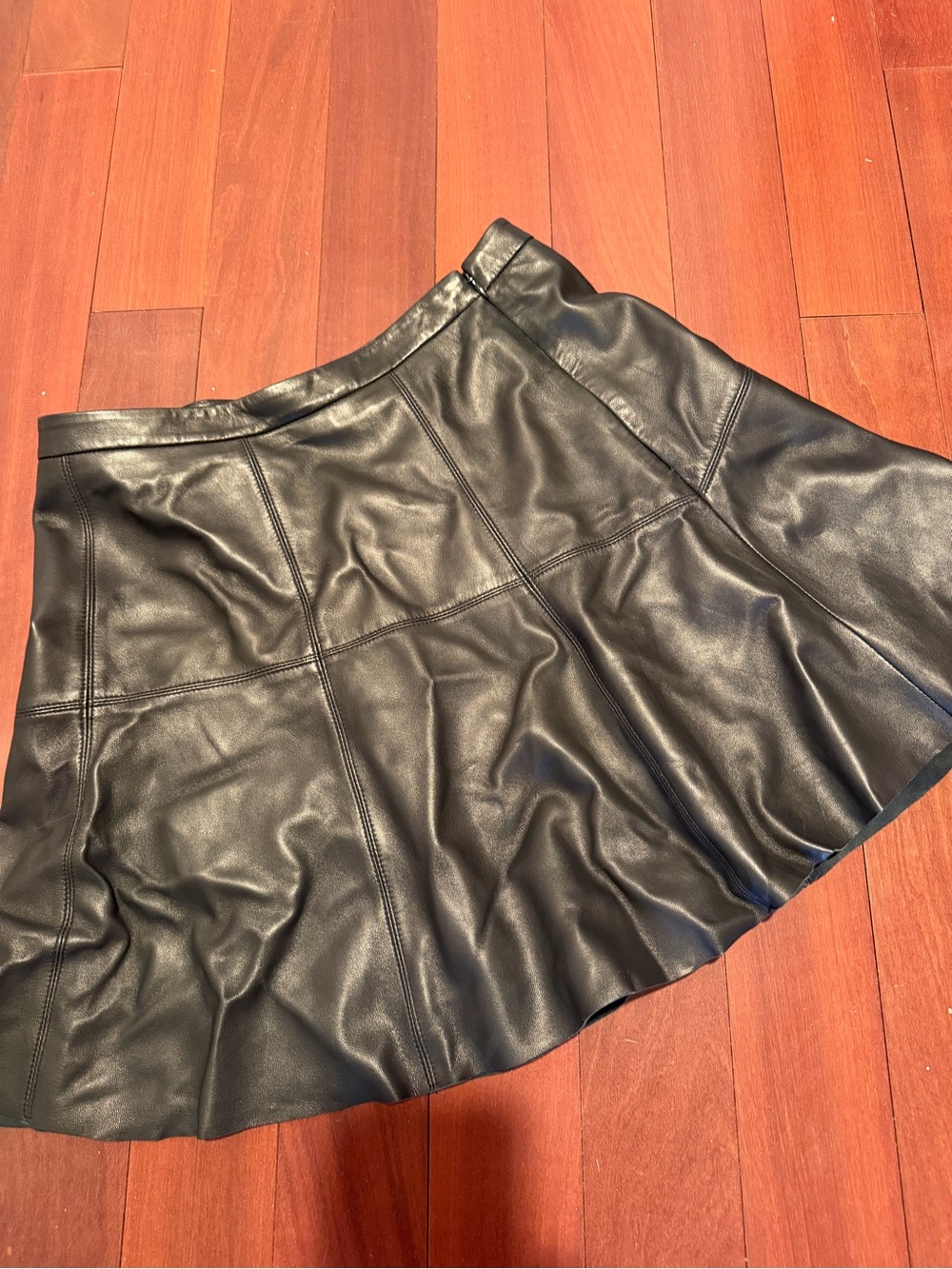 Rebecca Minkoff Black 100% Leather Skirt